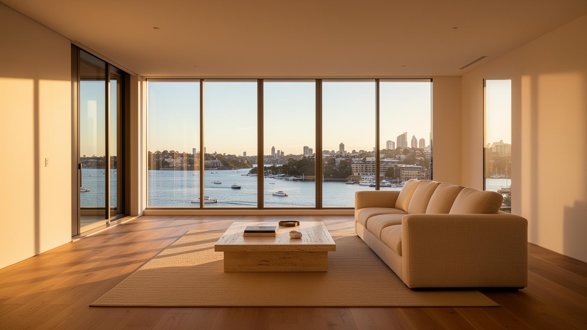 Interior of a Sydney harbourside residence